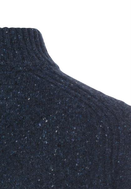Troyer Pullover aus einem Wollmix night blue