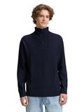 Troyer Strickpullover aus Baumwolle sky captain blue