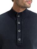Troyer Strickpullover im Washed-Look aus Baumwolle sky captain blue