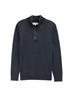 Troyer Strickpullover im Washed-Look aus Baumwolle sky captain blue