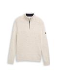 Troyer Strickpullover mit Strukturmix offwhite melange multi neps