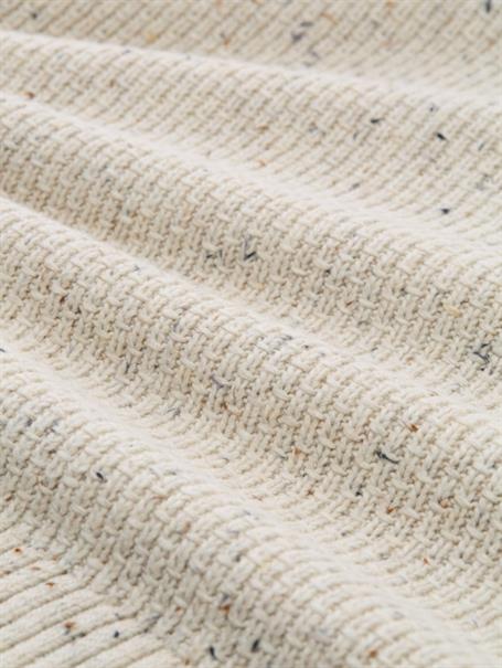 Troyer Strickpullover mit Strukturmix offwhite melange multi neps