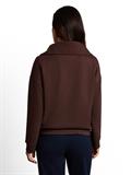 Troyer Sweatshirt aus Scuba java dark brown