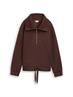 Troyer Sweatshirt aus Scuba java dark brown
