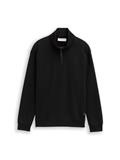 Troyer Sweatshirt mit Logo-Badge black