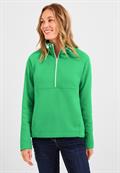 Troyer Sweatshirt mit Zipper smash green