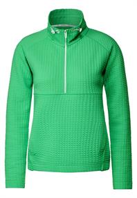 Troyer Sweatshirt mit Zipper smash green