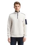 Troyer Sweatshirt mit Ärmeltasche soft buttercream melange