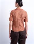 TSALICE SS POLO PULLOVER rust