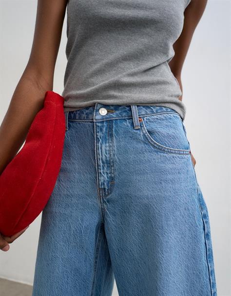 TSALMA HR BARREL DNM JEANS MB medium blue denim