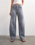 TSBARREL HIGH RISE DENIM JEANS GREY grey denim