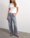 TSBARREL HIGH RISE DENIM JEANS GREY grey denim
