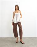 TSBARREL HR DENIM JEANS BROWN NOOS brown denim