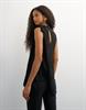 TSBETSY L/S HIGH NECK SCARF TOP JRS jet black