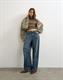 TSCAJA HIGH NECK L/S TOP JRS chocolate brown