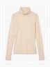 TSCAJA HIGH NECK L/S TOP JRS pearled ivory