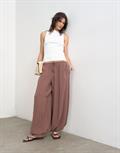 TSCAMILLA BALLOON TROUSERS WVN chocolate brown