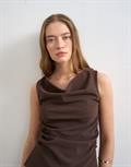 TSCAROLINE BENGALINE TANK TOP JRS chocolate brown