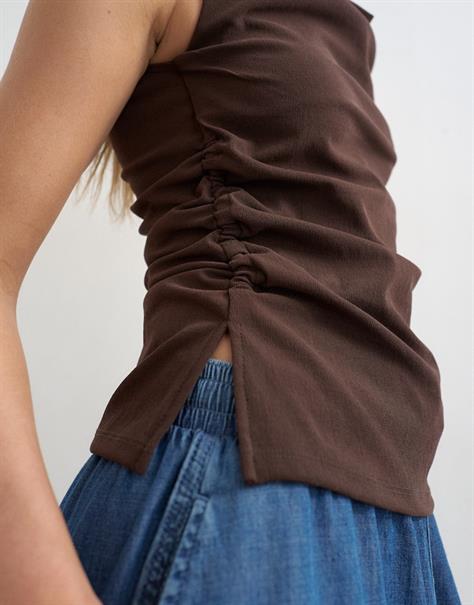 TSCAROLINE BENGALINE TANK TOP JRS chocolate brown