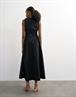 TSCAROS POPLIN RUCHED MAXI DRESS WVN black