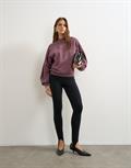 TSCIN OVERSIZED SWEATSHIRT JRS mauve wine