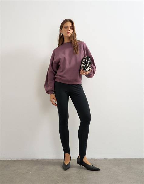 TSCIN OVERSIZED SWEATSHIRT JRS mauve wine