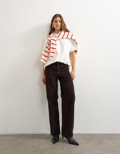 TSCINCH LR CORD RELAXED JEANS DNM chocolate brown