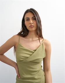 TSCLARA CRINKLE CAMI TOP JRS olive branch