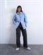 TSDEMI LS OVERSIZED SHIRT WVN navy blazer