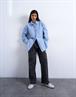 TSDEMI LS OVERSIZED SHIRT WVN navy blazer