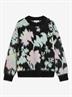 TSDENI BLURRED FLOWER JUMPER KNIT jet black