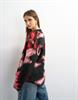 TSDIJA BRUSHED FLOWER JUMPER KNIT jet black