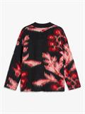 TSDIJA BRUSHED FLOWER JUMPER KNIT jet black