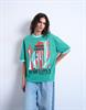 TSEMILY SS GRAPHIC OVERSIZED T-SHIRT JRS bright green