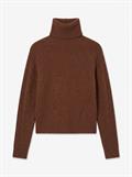 TSFELINA KNITTED LS TOP KNT pecan brown