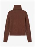 TSFELINA KNITTED LS TOP KNT pecan brown