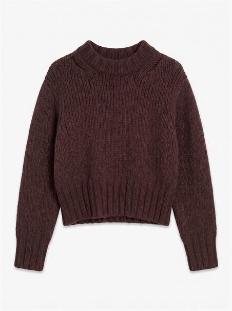 TSFIONA KNITTED BOXY JUMPER KNT chocolate brown
