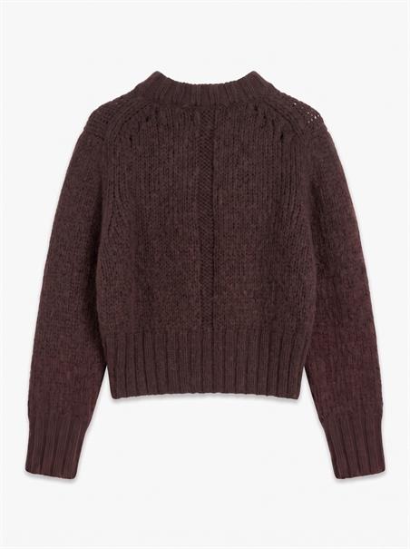 TSFIONA KNITTED BOXY JUMPER KNT chocolate brown