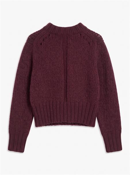 TSFIONA KNITTED BOXY JUMPER KNT winetasting