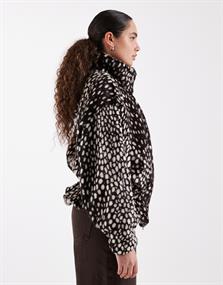 TSGAIL HIGH NECK CINCH JACKET OTW chocolate brown