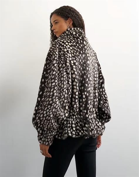 TSGAIL HIGH NECK CINCH JACKET OTW chocolate brown