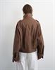 TSHABA CROPPED TRENCHCOAT OTW red heart