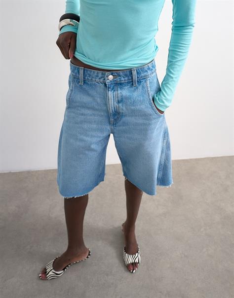 TSJOA DENIM BARREL JORT MB medium blue denim