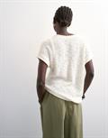 TSKAIA KNITTED ASYMETRIC TOP ivory cream