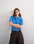 TSKYLIE SS CINCH WAIST POLO PULLOVER classic blue