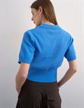 TSKYLIE SS CINCH WAIST POLO PULLOVER classic blue