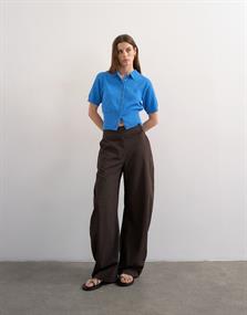 TSKYLIE SS CINCH WAIST POLO PULLOVER classic blue