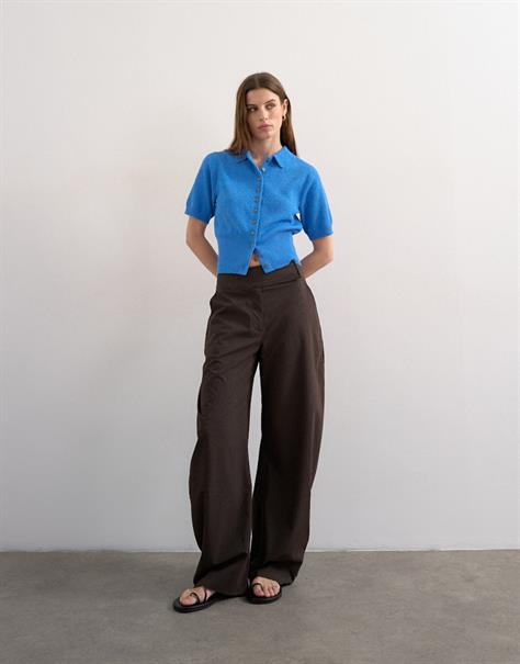 TSKYLIE SS CINCH WAIST POLO PULLOVER classic blue