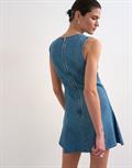 TSLENA SL MINI DNM DRESS medium blue denim