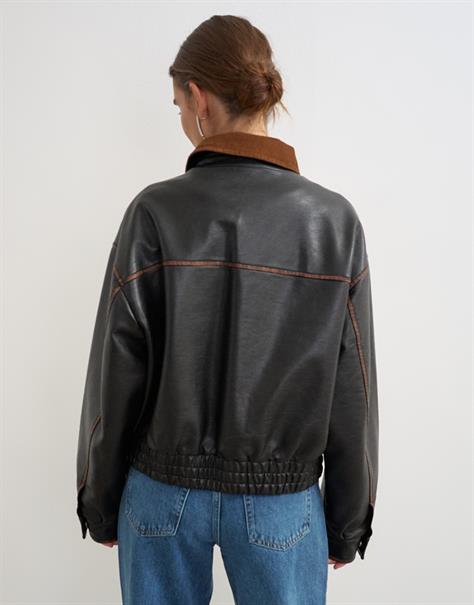 TSMORI BOXY BOMBER JACKET OTW jet black